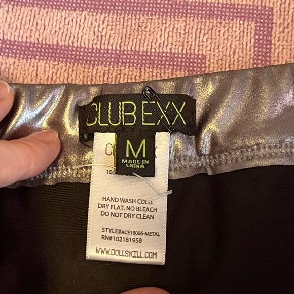 Dolls Kill Club EXX Sequin High Waisted Shorts - Picture 3 of 3